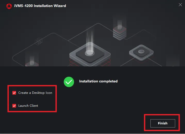 The instalaltion process is completed