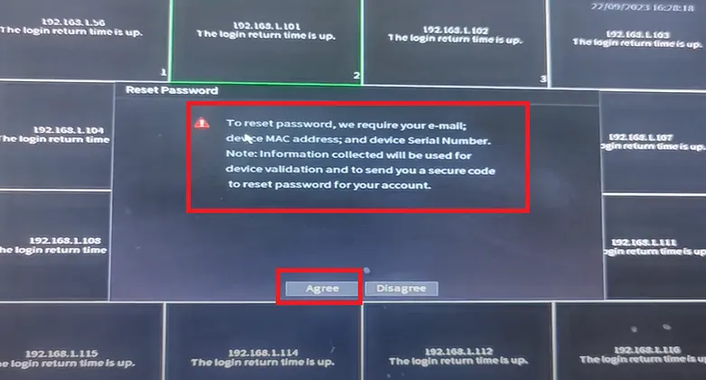 go for the password reset option