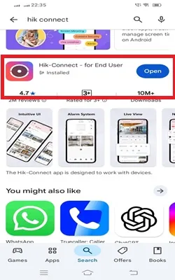 App is installed successfully