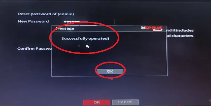 Passowrd reset is completed
