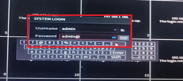 Login with the new password