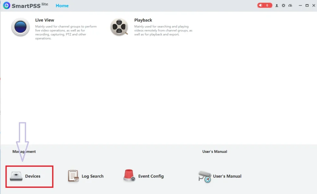 Interface of the 123 Software