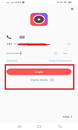 check credentials for login