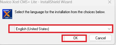 select the language of the app