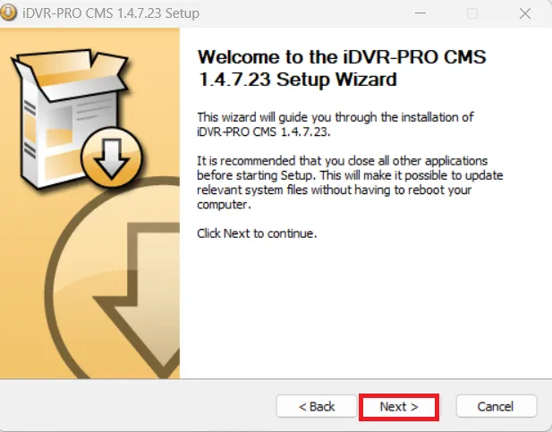 iDVR PRO CMS Download & Installation on Win 11/10/8 & Mac 2 Welcome page of the software