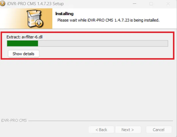iDVR PRO CMS Download & Installation on Win 11/10/8 & Mac 6 App installation is in progress