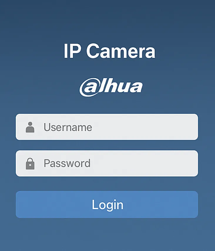 Dahua IP Camera Keeps Going Offline - 8 Fixing Steps 2 Dahua Camera Login Page