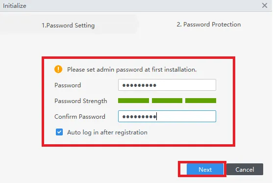 Install DSS Agile 8 for PC App on Windows 11/10/8 & Mac OS 9 Create a password