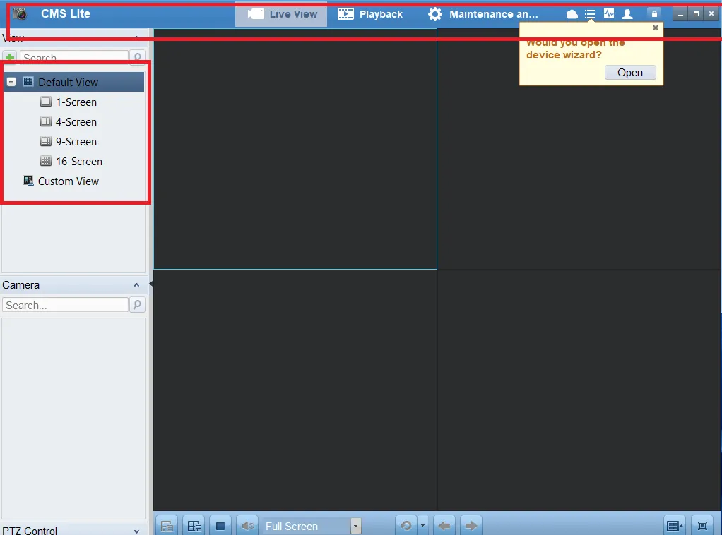 Interface of the app