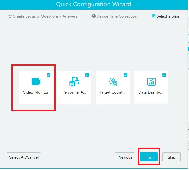 Interface of the application