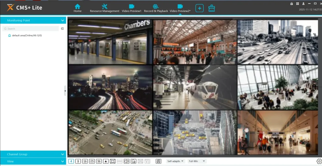 Watch added cameras from remote locations.