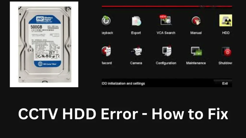 CCTV HDD Error