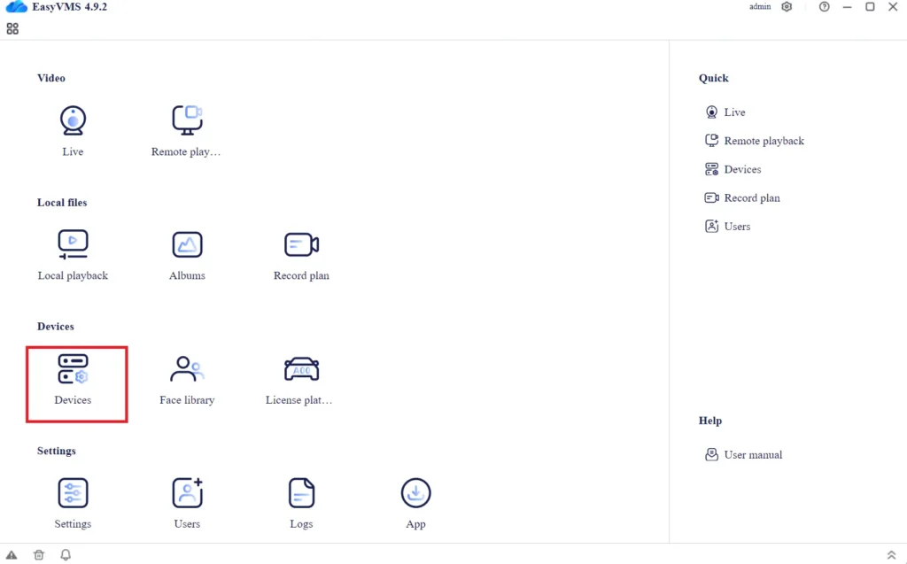 EasyTool Download for PC - Latest Version for Windows 11/10/8 7 To add CCTV devices go to the Device option.