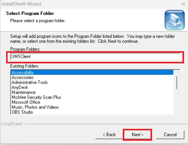 Install iUMS+ for PC App on Windows 11/10/8/7 & Mac OS 2 Select the program folder for installation