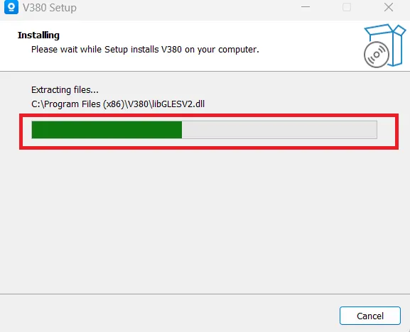 Franwell CCTV for PC App Latest Vers - Complete Setup Guide 7 The installation process is going on.