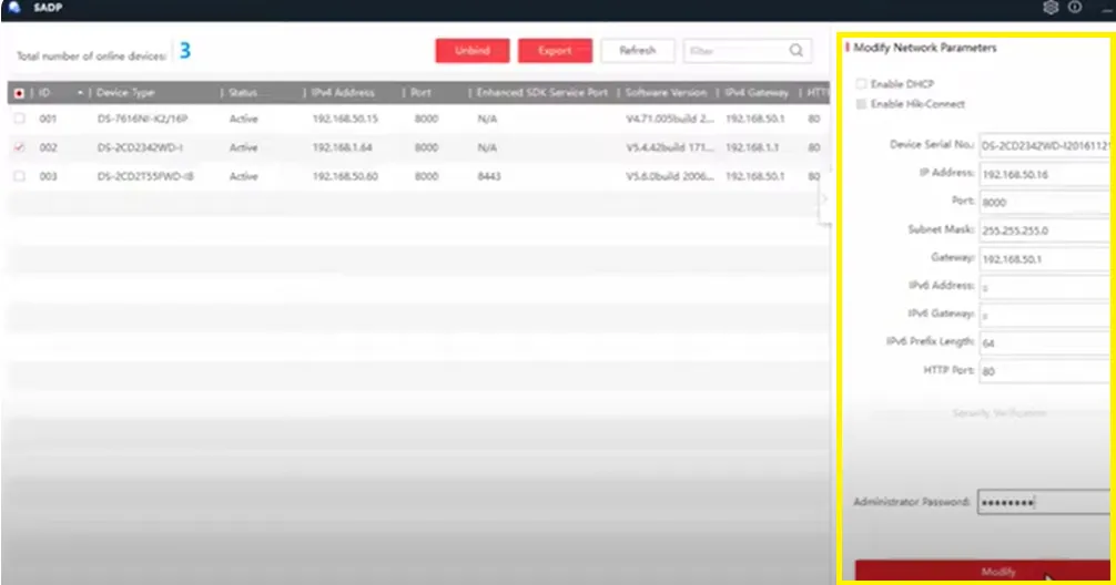 Eastern CCTV IP Search Tool - Latest Version Complete Guide 4 Configure cameras and network devices