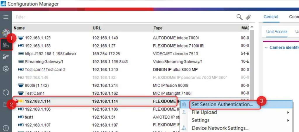 Bosch Configuration Manager Download - verify connections